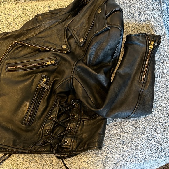 Leather motorcycle jacket vintage - Picture 6 of 11